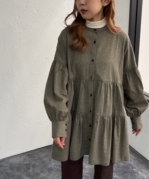 apres jour mignon(アプレジュールミニョン)の「アソートティアードブラウス【ZOZOTOWN限定アイテム】(シャツ/ブラウス・レディース・ブラック系その他/ブラック/ブラウン系その他/オフホワイト・X-LARGE/フリー)」の6枚目の写真