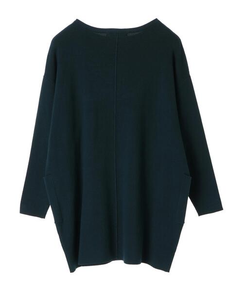 AMERICAN HOLIC（アメリカンホリック）の「ボートネックサイドポケットチュニック（ニット/セーター・レディース・チャコールグレー/グリーン・M/L）」の22枚目の写真