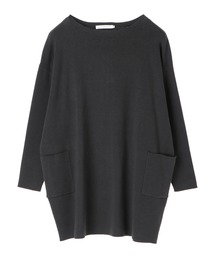 AMERICAN HOLIC | ボートネックサイドポケットチュニック(ニット/セーター)