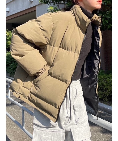 Chikashitsu +(チカシツプラス)の「【Chikashitsu +/チカシツプラス】padding jacket/パディング パディングジャケット カラーダウン(その他アウター・メンズ・ブラック/グレー/カーキ/ピンク・ONE SIZE)」の4枚目の写真
