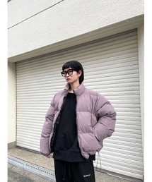 【Chikashitsu +/チカシツプラス】padding jacket/パディング パディングジャケット カラーダウン
