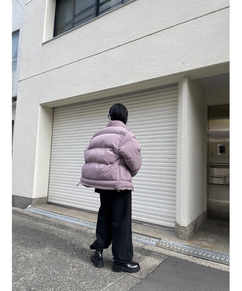 Chikashitsu +(チカシツプラス)の「【Chikashitsu +/チカシツプラス】padding jacket/パディング パディングジャケット カラーダウン(その他アウター・メンズ・ブラック/グレー/カーキ/ピンク・ONE SIZE)」の6枚目の写真