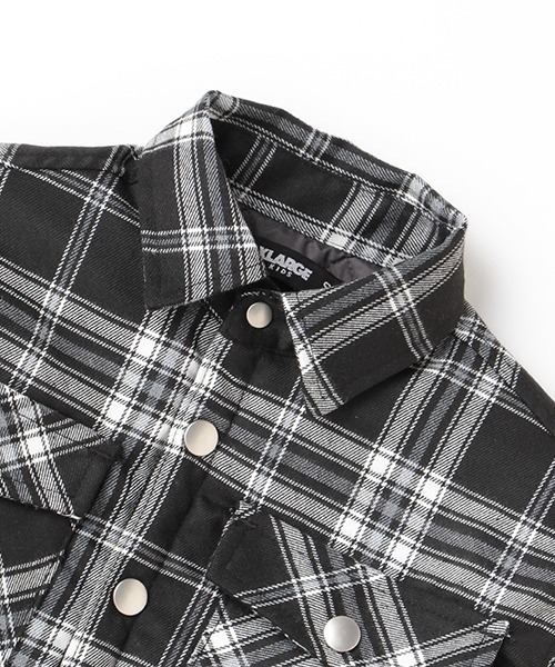 XLARGE KIDS（エクストララージキッズ）の「チェック中綿キルトシャツ 