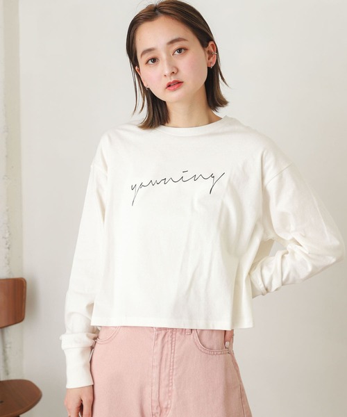 SENSE OF PLACE by URBAN RESEARCH（センスオブプレイスバイアーバンリサーチ）の「ロゴグラフィックロングTシャツ（Tシャツ/カットソー・レディース・その他1/その他2/その他3・ONE）」の4枚目の写真