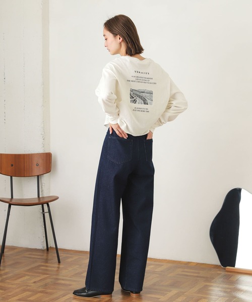 SENSE OF PLACE by URBAN RESEARCH（センスオブプレイスバイアーバンリサーチ）の「ロゴグラフィックロングTシャツ（Tシャツ/カットソー・レディース・その他1/その他2/その他3・ONE）」の21枚目の写真