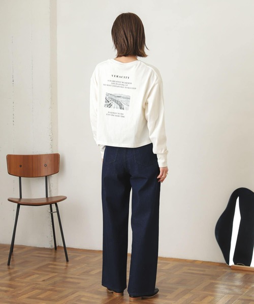 SENSE OF PLACE by URBAN RESEARCH（センスオブプレイスバイアーバンリサーチ）の「ロゴグラフィックロングTシャツ（Tシャツ/カットソー・レディース・その他1/その他2/その他3・ONE）」の22枚目の写真