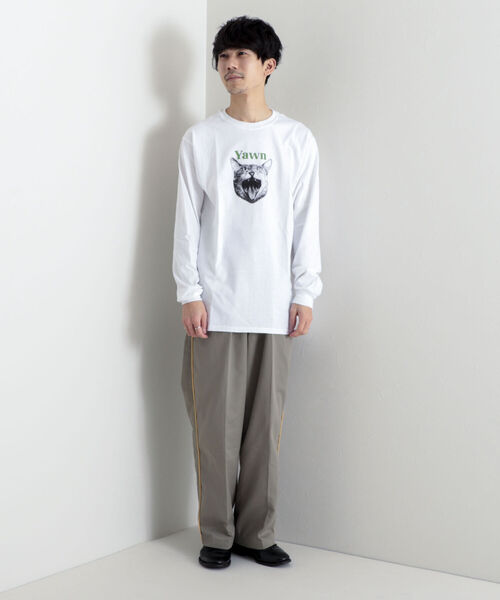 GLOSTER（グロスター）の「《22SS再登場！》【GLOSTER/グロスター】DOG&CAT 犬猫プリントロンT（Tシャツ/カットソー・メンズ・ホワイト系その他/ホワイト系その他2/ホワイト系その他3/ホワイト系その他4/ホワイト系その他5・MEDIUM/LARGE）」の12枚目の写真