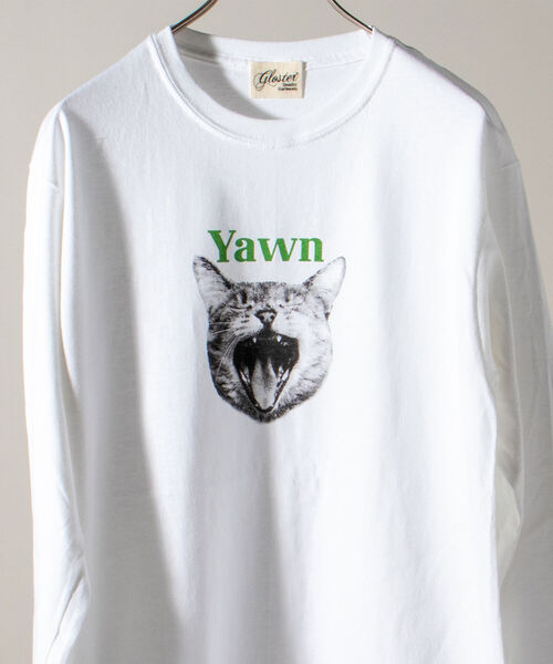 GLOSTER（グロスター）の「《22SS再登場！》【GLOSTER/グロスター】DOG&CAT 犬猫プリントロンT（Tシャツ/カットソー・メンズ・ホワイト系その他/ホワイト系その他2/ホワイト系その他3/ホワイト系その他4/ホワイト系その他5・MEDIUM/LARGE）」の14枚目の写真
