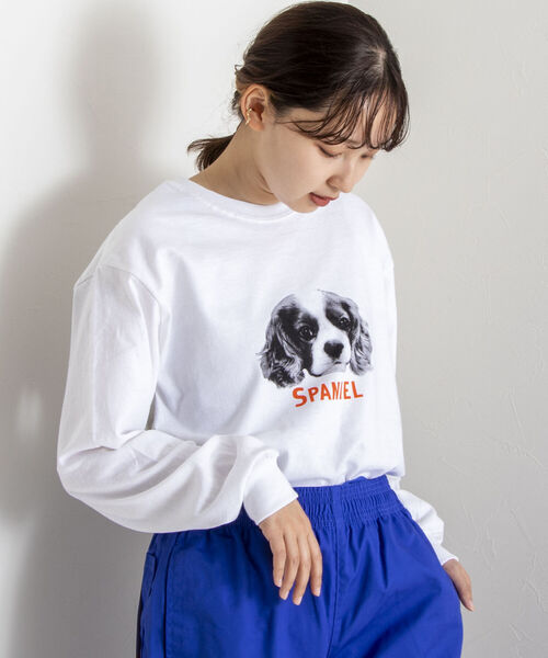 GLOSTER（グロスター）の「《22SS再登場！》【GLOSTER/グロスター】DOG&CAT 犬猫プリントロンT（Tシャツ/カットソー・メンズ・ホワイト系その他/ホワイト系その他2/ホワイト系その他3/ホワイト系その他4/ホワイト系その他5・MEDIUM/LARGE）」の22枚目の写真