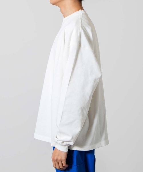 WEGO(ウィゴー)の「WEGO/スーパーヘビーウエイト BIGロンT(Tシャツ/カットソー・メンズ・ブラック/ホワイト・LARGE/MEDIUM)」の11枚目の写真