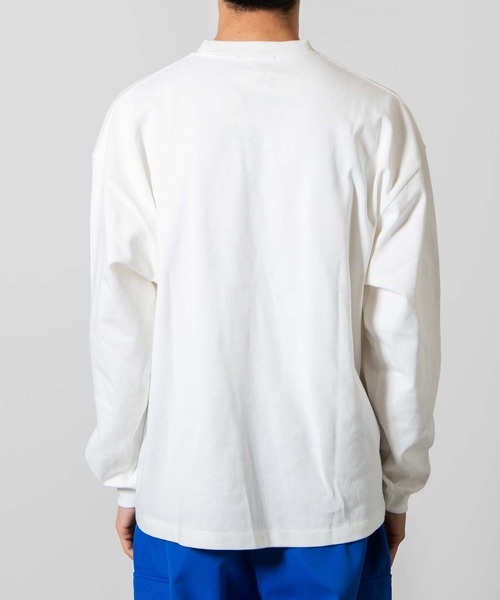 WEGO(ウィゴー)の「WEGO/スーパーヘビーウエイト BIGロンT(Tシャツ/カットソー・メンズ・ブラック/ホワイト・LARGE/MEDIUM)」の12枚目の写真