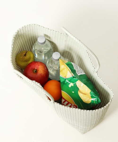 salle de bal(サルデバル)の「【 salle de bal / サルデバル 】メルカド バッグ マルシェバッグ お買い物バッグ(トートバッグ・レディース・ブラック/オフホワイト/ゴールド/グレイッシュベージュ・FREE)」の3枚目の写真