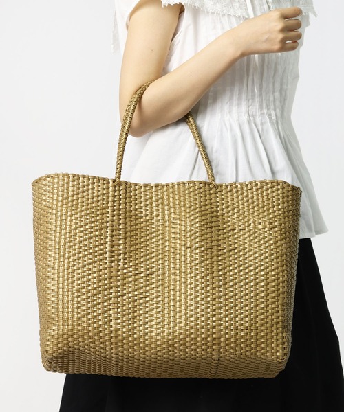 salle de bal(サルデバル)の「【 salle de bal / サルデバル 】メルカド バッグ マルシェバッグ お買い物バッグ(トートバッグ・レディース・ブラック/オフホワイト/ゴールド/グレイッシュベージュ・FREE)」の7枚目の写真