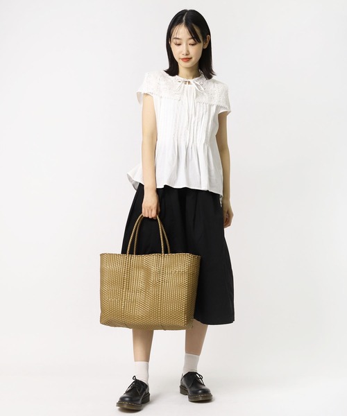 salle de bal(サルデバル)の「【 salle de bal / サルデバル 】メルカド バッグ マルシェバッグ お買い物バッグ(トートバッグ・レディース・ブラック/オフホワイト/ゴールド/グレイッシュベージュ・FREE)」の11枚目の写真