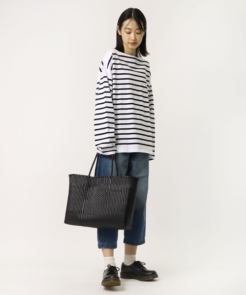 salle de bal(サルデバル)の「【 salle de bal / サルデバル 】メルカド バッグ マルシェバッグ お買い物バッグ(トートバッグ・レディース・ブラック/オフホワイト/ゴールド/グレイッシュベージュ・FREE)」の18枚目の写真