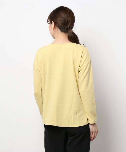 ikka（イッカ）の「リップル裾タックプルオーバー（Tシャツ/カットソー・レディース・ネイビー/パープル/ライトグレー/イエロー/その他1・L/S/M）」の6枚目の写真