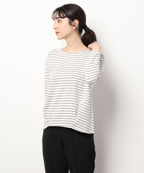 ikka（イッカ）の「リップル裾タックプルオーバー（Tシャツ/カットソー・レディース・ネイビー/パープル/ライトグレー/イエロー/その他1・L/S/M）」の20枚目の写真