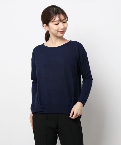 ikka（イッカ）の「リップル裾タックプルオーバー（Tシャツ/カットソー・レディース・ネイビー/パープル/ライトグレー/イエロー/その他1・L/S/M）」の22枚目の写真
