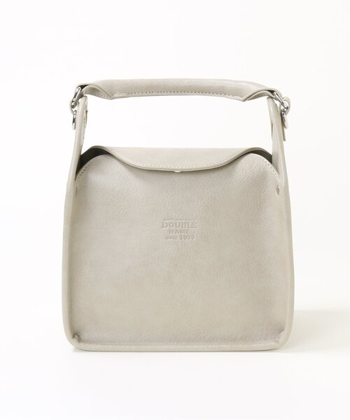 DOUBLE NAME（ダブルネーム）の「持ち手付きスクエア合皮ショルダーBAG（ショルダーバッグ・レディース・ブラック/キナリ・FREE）」の11枚目の写真