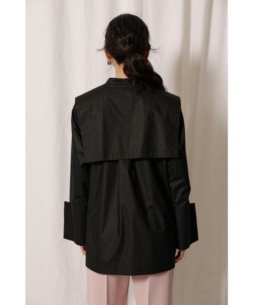 crie conforto（クリーコンフォルト）の「シャイニー取り外しビックカラーブラウス（シャツ/ブラウス・レディース・ホワイト/ブラック/ベージュ・SMALL/MEDIUM）」の13枚目の写真