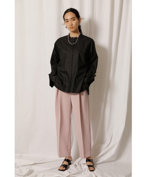 crie conforto（クリーコンフォルト）の「シャイニー取り外しビックカラーブラウス（シャツ/ブラウス・レディース・ホワイト/ブラック/ベージュ・SMALL/MEDIUM）」の6枚目の写真