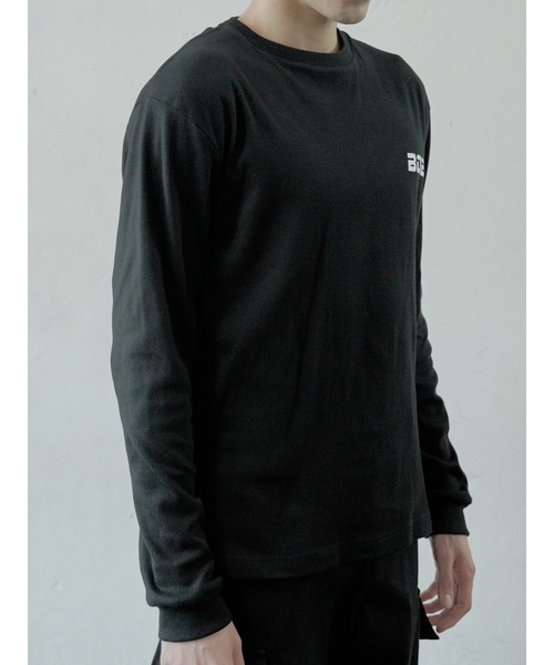 me+em select（ミームセレクト）の「ロゴ入りロングスリーブカットソー（Tシャツ/カットソー・メンズ・ホワイト/ブラック・FREE）」の18枚目の写真