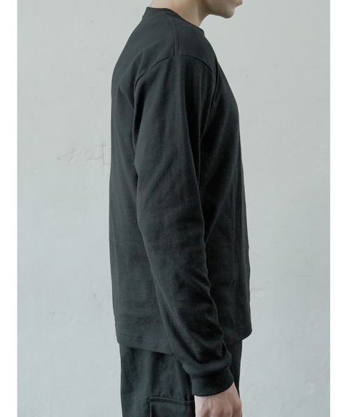 me+em select（ミームセレクト）の「ロゴ入りロングスリーブカットソー（Tシャツ/カットソー・メンズ・ホワイト/ブラック・FREE）」の19枚目の写真