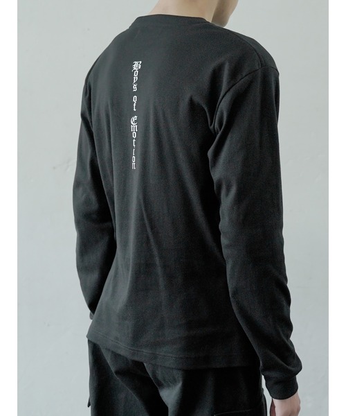 me+em select（ミームセレクト）の「ロゴ入りロングスリーブカットソー（Tシャツ/カットソー・メンズ・ホワイト/ブラック・FREE）」の20枚目の写真