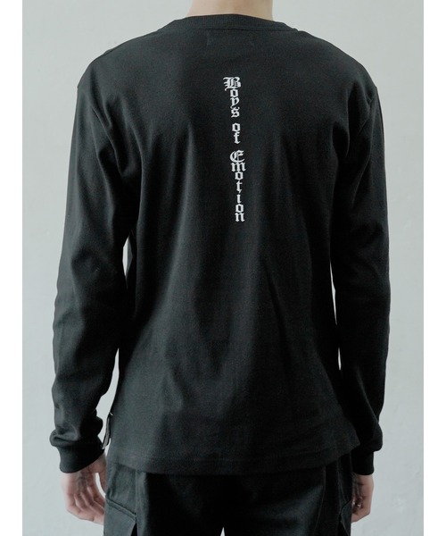 me+em select（ミームセレクト）の「ロゴ入りロングスリーブカットソー（Tシャツ/カットソー・メンズ・ホワイト/ブラック・FREE）」の21枚目の写真