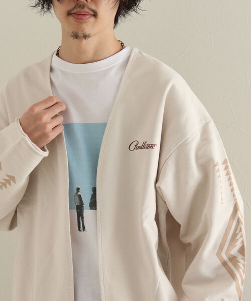 PENDLETON（ペンドルトン）の「【PENDLETON/ペンドルトン】バックプリント スウェットカーディガン（カーディガン/ボレロ・メンズ・キナリ/ブラック・MEDIUM/LARGE/X-LARGE）」の2枚目の写真