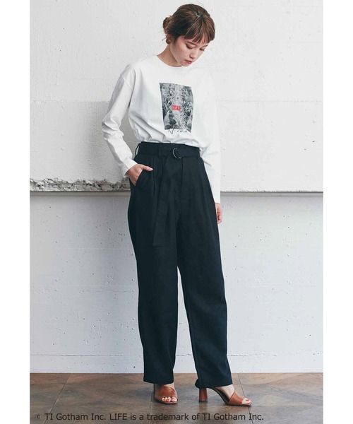 MEDE19F(メデジュウキュウ)の「MEDE19F グラフ誌LIFEフォトプリントTシャツ(Tシャツ/カットソー・レディース・ホワイト×レッド/ホワイト×グレー/ホワイト×ピンク・1/2)」の7枚目の写真