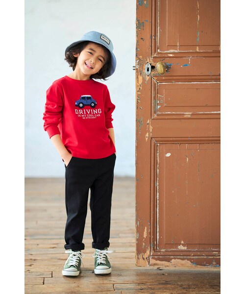 THE SHOP TK （ザ ショップ ティーケー ）の「◆【100-140】【のび～る】ストレッチカラーパンツ（その他パンツ・キッズ・ライトグリーン/黄緑系/ピンク系/サックスブルー/ブラック/ベージュ・11/10/12/13/14）」の22枚目の写真