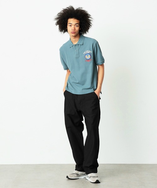Alpha Industries(アルファインダストリーズ)の「CAGE CODEバックプリントポロシャツ(ポロシャツ・メンズ・ホワイト/グレー系その他・MEDIUM/LARGE/X-LARGE)」の16枚目の写真