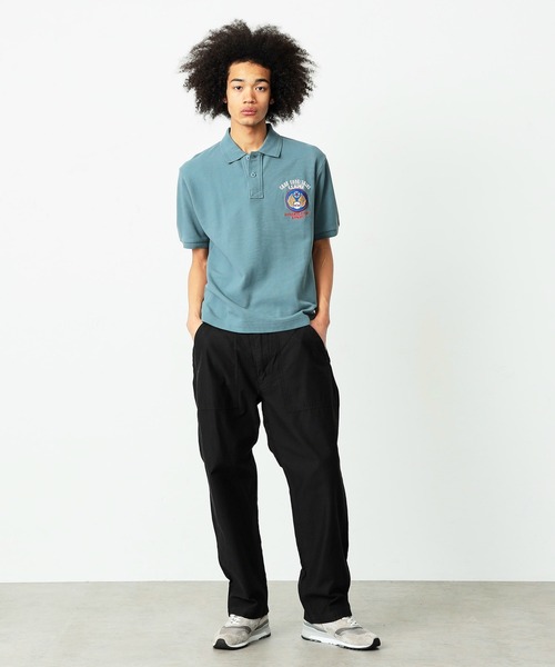 Alpha Industries(アルファインダストリーズ)の「CAGE CODEバックプリントポロシャツ(ポロシャツ・メンズ・ホワイト/グレー系その他・MEDIUM/LARGE/X-LARGE)」の19枚目の写真