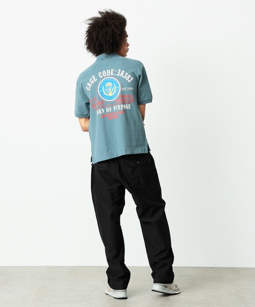 Alpha Industries(アルファインダストリーズ)の「CAGE CODEバックプリントポロシャツ(ポロシャツ・メンズ・ホワイト/グレー系その他・MEDIUM/LARGE/X-LARGE)」の20枚目の写真