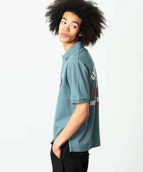 Alpha Industries(アルファインダストリーズ)の「CAGE CODEバックプリントポロシャツ(ポロシャツ・メンズ・ホワイト/グレー系その他・MEDIUM/LARGE/X-LARGE)」の15枚目の写真