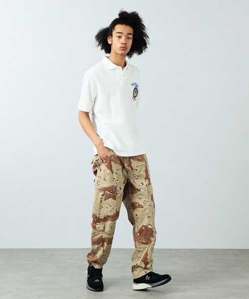 Alpha Industries(アルファインダストリーズ)の「CAGE CODEバックプリントポロシャツ(ポロシャツ・メンズ・ホワイト/グレー系その他・MEDIUM/LARGE/X-LARGE)」の10枚目の写真