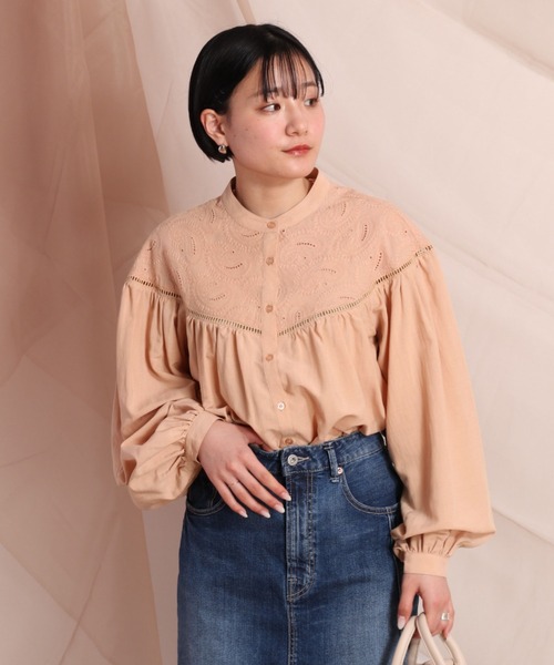 cepo(セポ)の「ペイズリー柄レース ボリュームスリーブブラウス(シャツ/ブラウス・レディース・ベージュ/オフホワイト/オレンジ・M)」の11枚目の写真