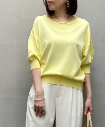 程よいパフスリーブが魅力的な一枚/スリーブコンシャスニット