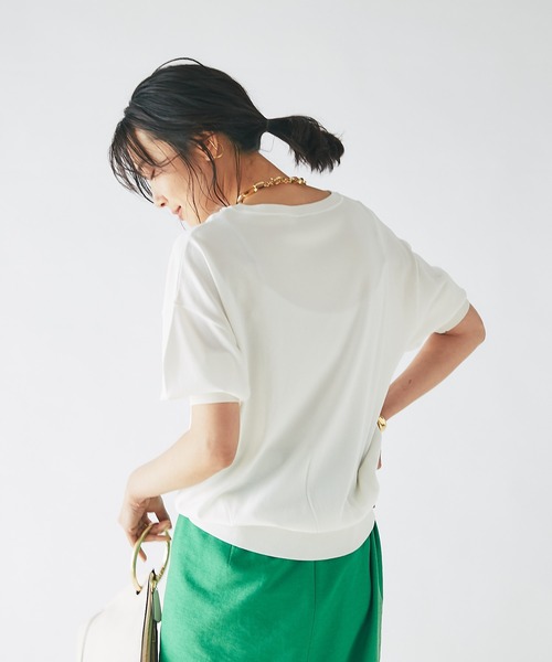 RIVE DROITE（リヴドロワ）の「程よいパフスリーブが魅力的な一枚/スリーブコンシャスニット（ニット/セーター・レディース・チャコールグレー/オフホワイト/イエロー・FREE）」の15枚目の写真