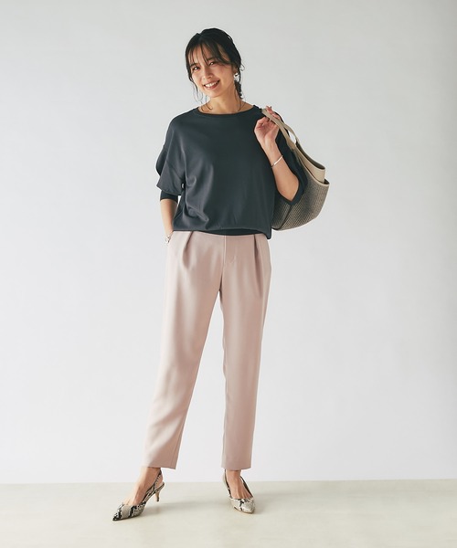 RIVE DROITE（リヴドロワ）の「程よいパフスリーブが魅力的な一枚/スリーブコンシャスニット（ニット/セーター・レディース・チャコールグレー/オフホワイト/イエロー・FREE）」の7枚目の写真