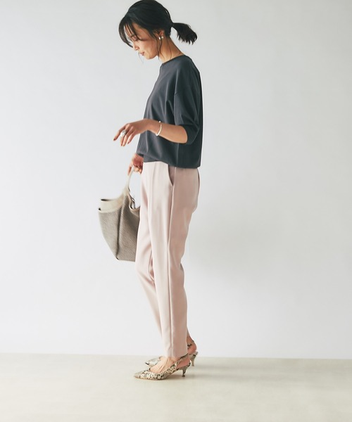 RIVE DROITE（リヴドロワ）の「程よいパフスリーブが魅力的な一枚/スリーブコンシャスニット（ニット/セーター・レディース・チャコールグレー/オフホワイト/イエロー・FREE）」の18枚目の写真