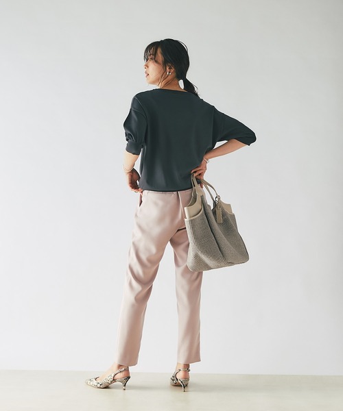 RIVE DROITE（リヴドロワ）の「程よいパフスリーブが魅力的な一枚/スリーブコンシャスニット（ニット/セーター・レディース・チャコールグレー/オフホワイト/イエロー・FREE）」の19枚目の写真