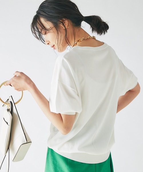 RIVE DROITE（リヴドロワ）の「程よいパフスリーブが魅力的な一枚/スリーブコンシャスニット（ニット/セーター・レディース・チャコールグレー/オフホワイト/イエロー・FREE）」の8枚目の写真