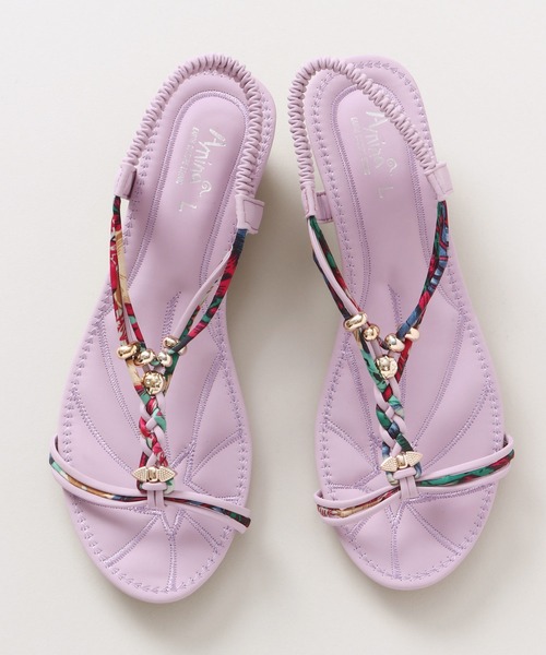 チャイハネ（チャイハネ）の「【チャイハネ】ギャビーサンダル（サンダル・レディース・ホワイト/ベージュ/パープル/ブラウン/ターコイズブルー/イエロー/オレンジ・M/L）」の20枚目の写真