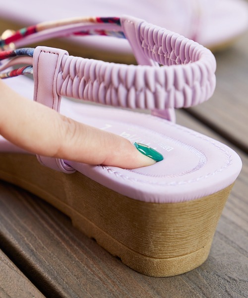 チャイハネ（チャイハネ）の「【チャイハネ】ギャビーサンダル（サンダル・レディース・ホワイト/ベージュ/パープル/ブラウン/ターコイズブルー/イエロー/オレンジ・M/L）」の21枚目の写真