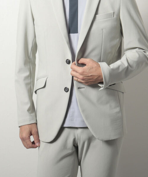 Stutostein Nolley's（シュテットシュタインノーリーズ）の「【Stutostein/シュテットシュタイン】MODERN FIT JK ストレッチジャケット（テーラードジャケット・メンズ・ブラック/ベージュ・SMALL/MEDIUM/LARGE/X-LARGE）」の7枚目の写真