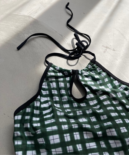 SANSeLF（サンセルフ）の「チェックカラースイムウェア  sanws22s003【SANSeLF】（水着・レディース・グリーン・FREE）」の22枚目の写真