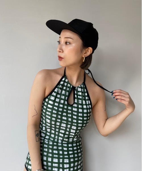 SANSeLF（サンセルフ）の「チェックカラースイムウェア  sanws22s003【SANSeLF】（水着・レディース・グリーン・FREE）」の12枚目の写真