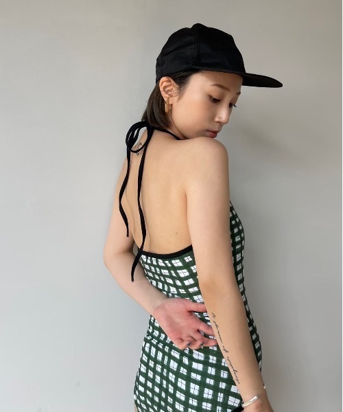 SANSeLF（サンセルフ）の「チェックカラースイムウェア  sanws22s003【SANSeLF】（水着・レディース・グリーン・FREE）」の16枚目の写真